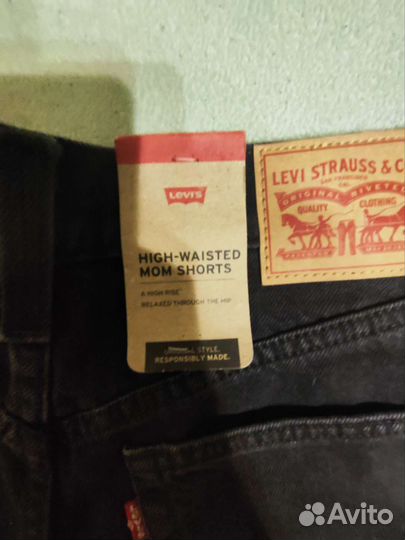 Шорты levis новые mom р-р 30, 31 оригинал
