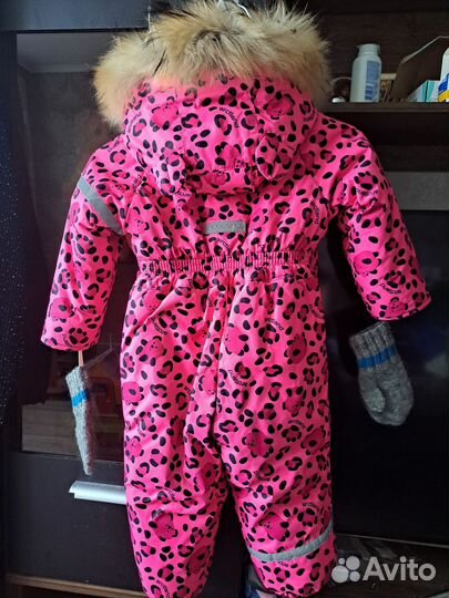 Зимний комбинезон для девочки 86