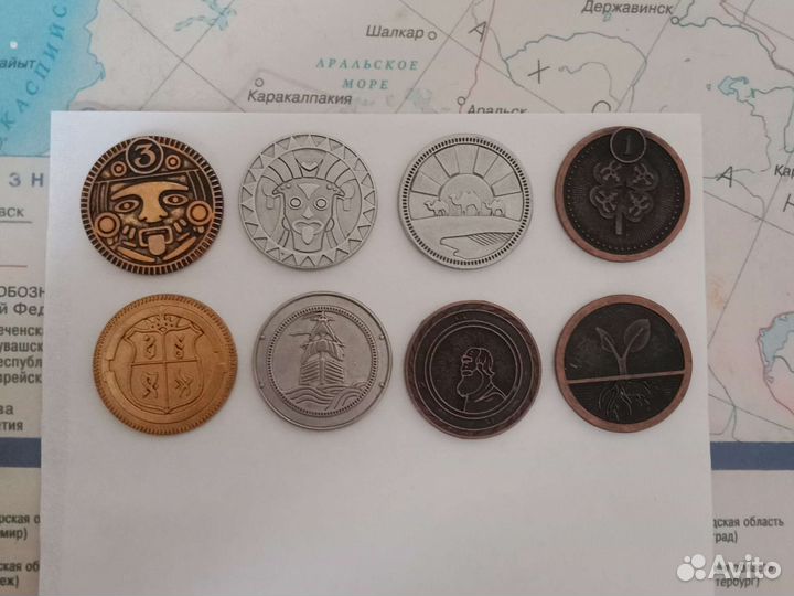 Монеты сокровищ из пятерочки