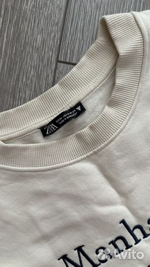 Костюм zara флисовый молочный