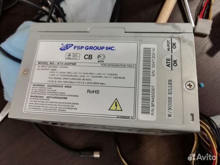 Блоки питания 400,450w видео 6+2