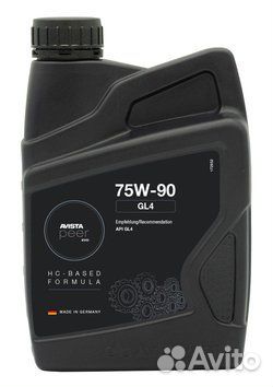 Масло avista GL4/5 SAE 75W-90 синтетика 1L