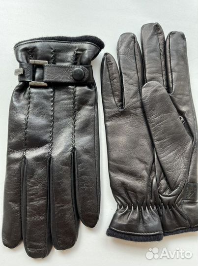 Мужские кожаные перчатки lagerfeld