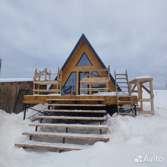 Дом A-frame 6x6 под ключ