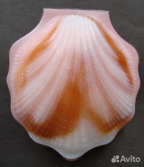 Пудреница. Ракушка. 875 проба. В родной коробке