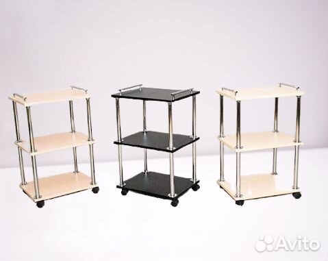 Тележка косметолога. Этажерка мастера на колесиках