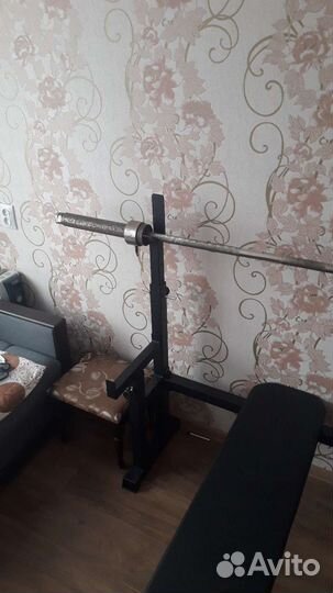 Гриф олимпийский с замками