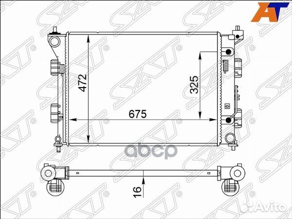 Радиатор Kia K5 19-24 ST-10-0017 Sat