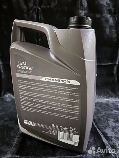 Моторное масло champion OEM specific 5W-30 MS-F 5л