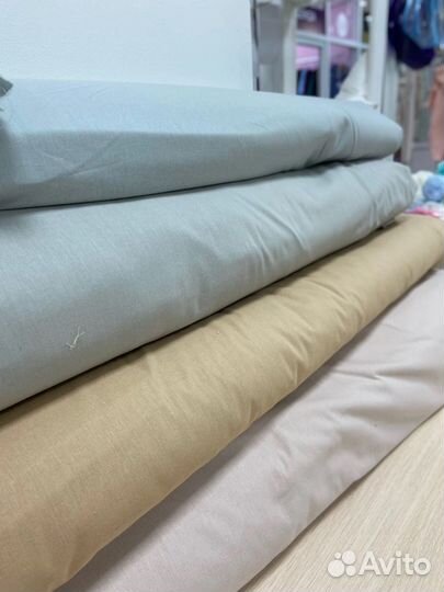 Ткань хлопок бязь поплин сатин мулетон