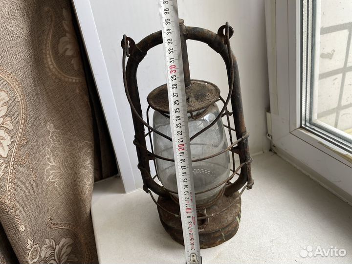 Керосиновая лампа СССР со стеклом