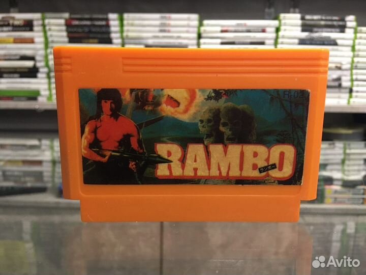 Картридж из 90х Dendy Rambo арт 73