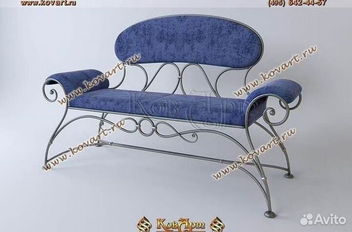 Диваны кованые. Кровать диван кованая. ART: B434