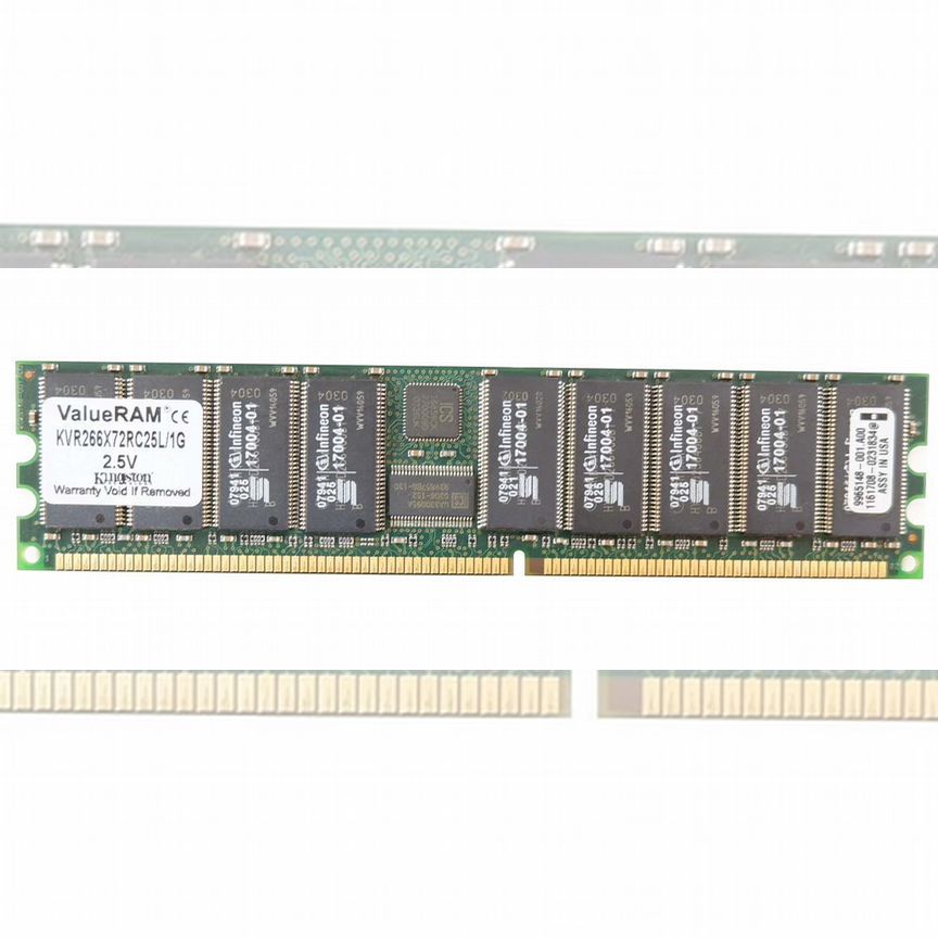 [KVR266X72RC25L/1G] Оперативная Память Kingston 1gb Kvr266x72rc25l/1g
