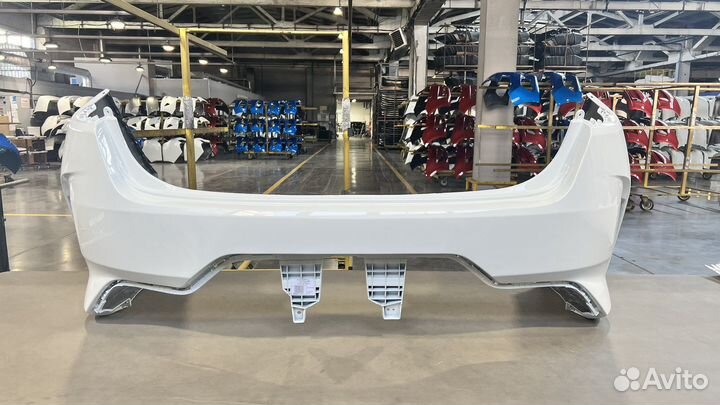 Задний бампер Kia Rio 4 рестайлинг 2020