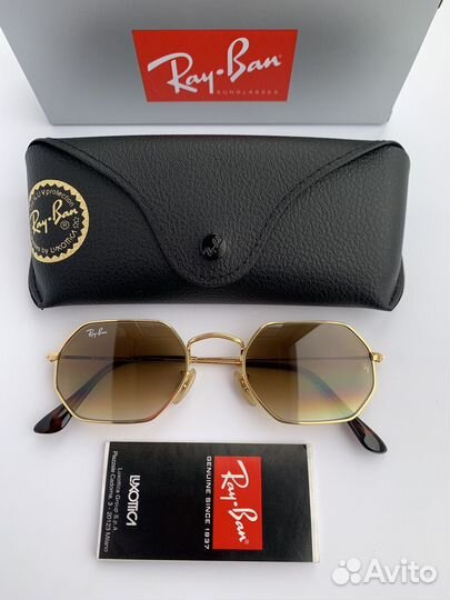 Очки Ray Ban Octagonal коричневые