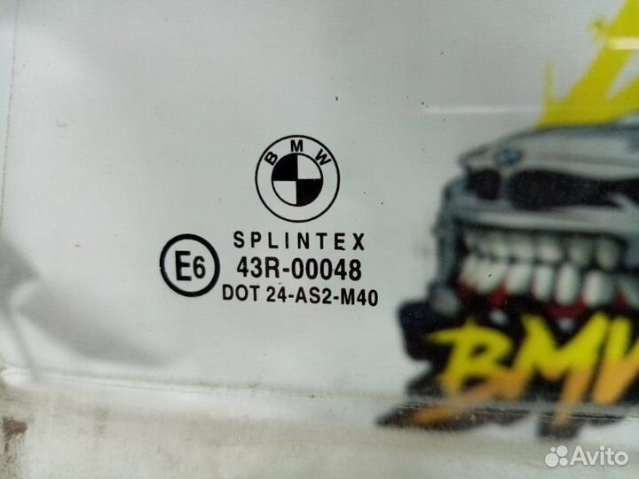 Стекло двери задней заднее левое Bmw 3 E36 sedan