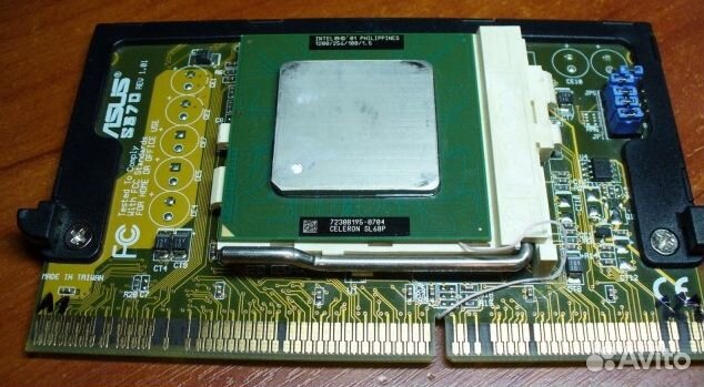 Процессор Slot1 и переходник SlotKet под Tualatin