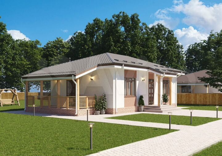 Коттедж 80 м² на участке 15 сот.