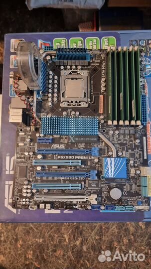 Материнская плата P6X58D + (6GB-ddr3-1333, i7-930)