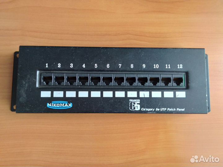 Патч - панель nikomax T568A/B (12 LAN-портов)