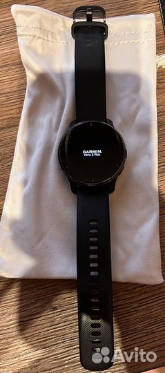 Часы Garmin Venu 2 Plus черные с серым безелем