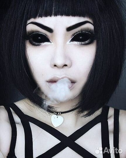 Склеры чёрные Склеральные линзы Цветные Линзы