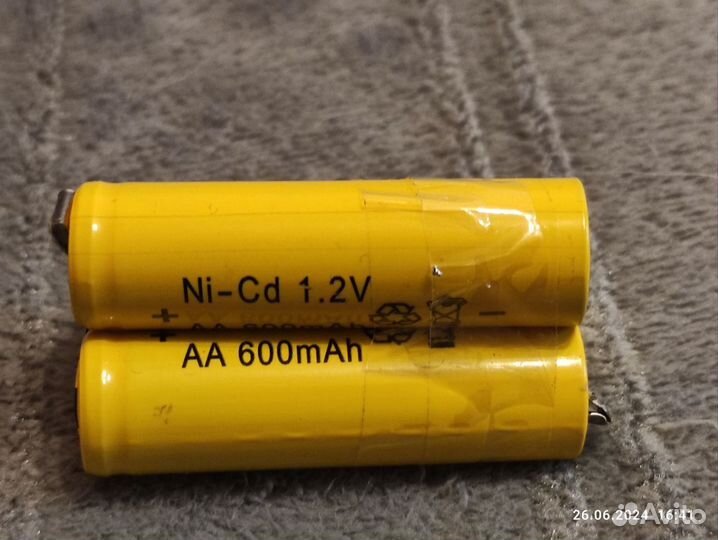 Аккумуляторные батареи AA 600mAh Ni-Cd