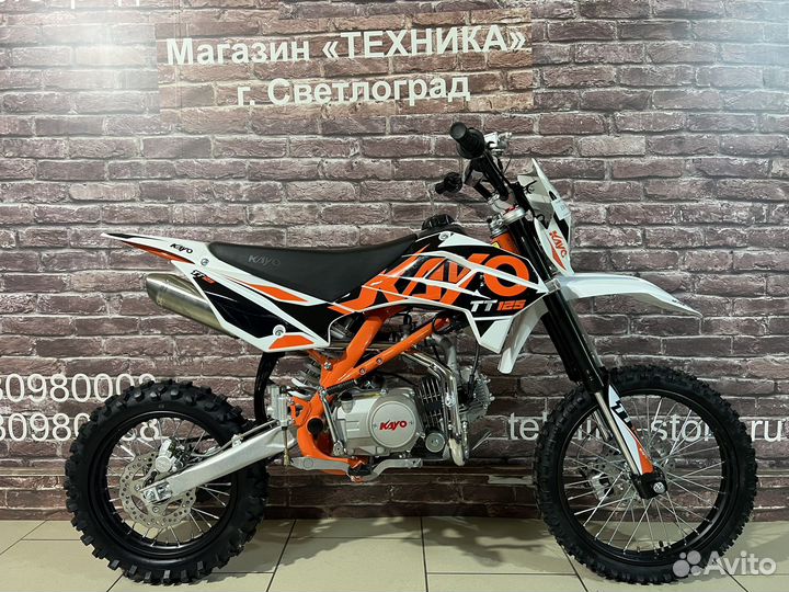 Питбайк Kayo TT125EA полуавтомат 17/14 (2023)