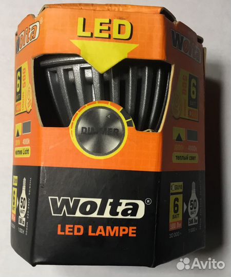 Светодиодные лампы Диммируемые Wolta 6 watt