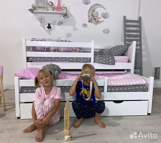 Детская выкатная кровать
