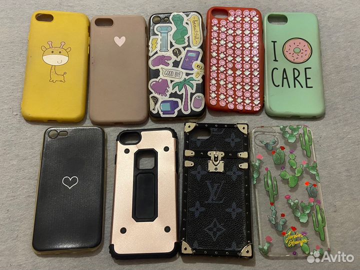 Чехол на iPhone 7 (9 штук)