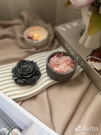 Свечи ручной работы в гипсе