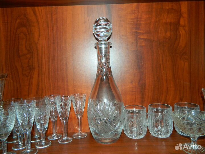 Хрустальные рюмки, фужеры СССР