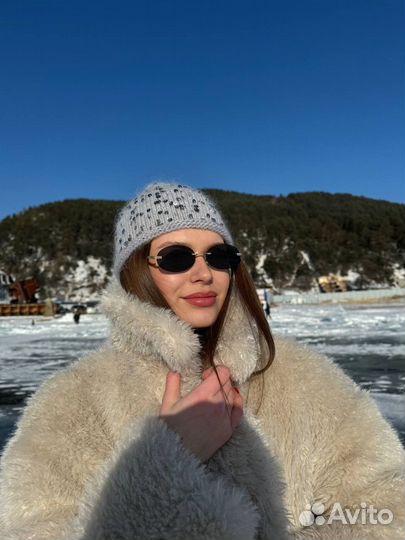 Шапка зимняя женская в пайетку