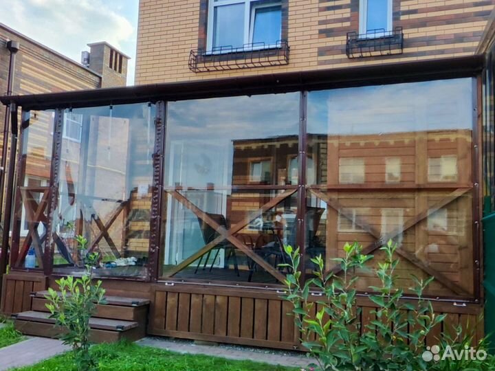 Мягкие окна пвх для беседок террас и веранд