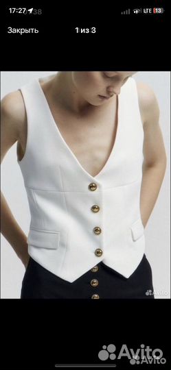 Жилетка жилет белая L новая lime