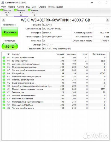 Жесткий диск Western Digital Red 4TB