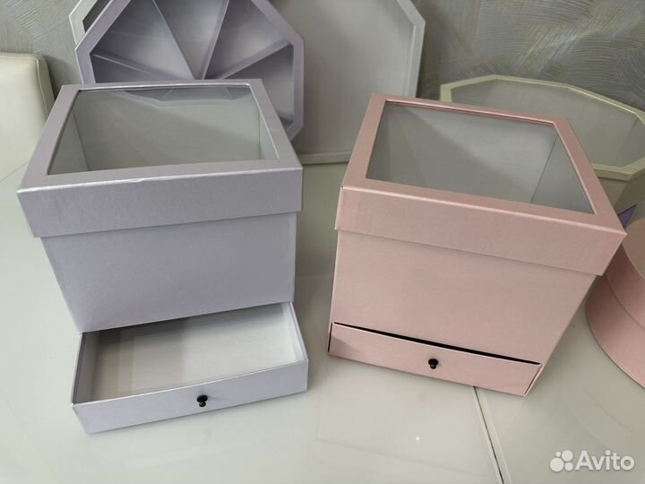 Коробка квадратная, коробка шайба, подарочная