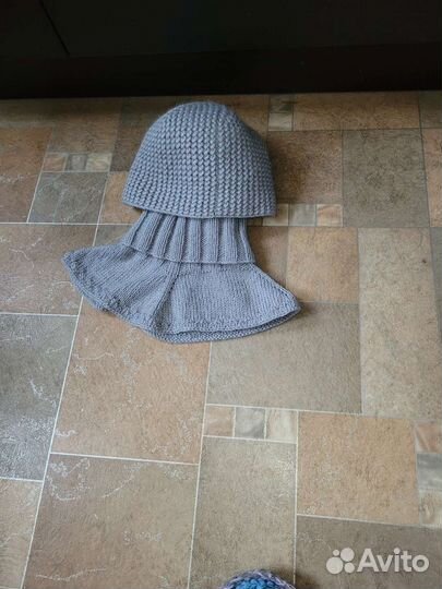 Набор шапка + шарф-воротник(манишка)