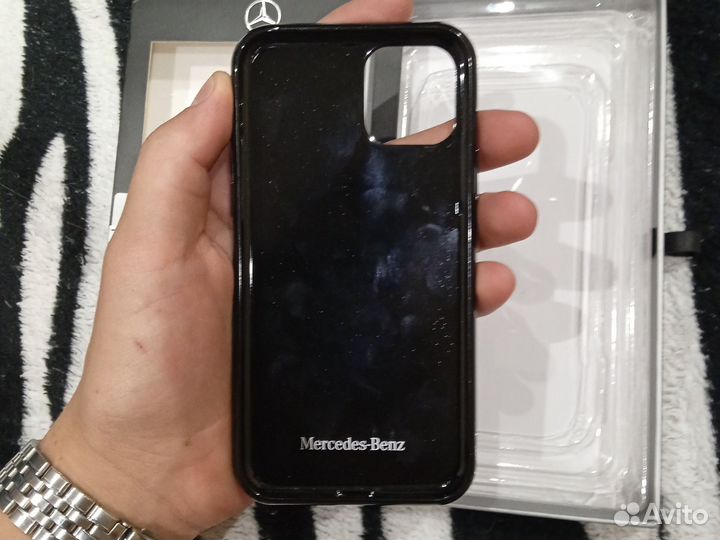 Чехол на iPhone 11 pro Mercedes Benz carbon