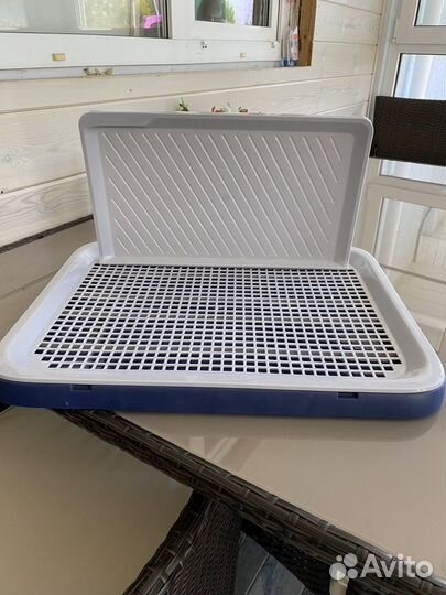 Лоток туалет для собак со стенкой