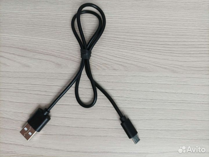 Кабель зарядный USB/Micro USB, длина 46 см, чёрный