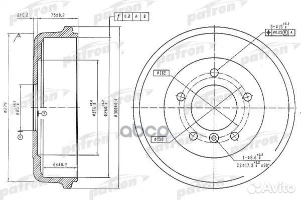 Барабан тормозной задн mercedes-benz: G-class 7