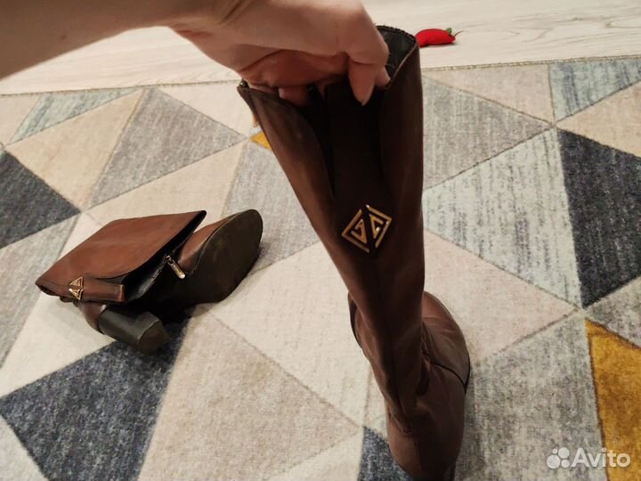 Сапоги женские 40 размер кожаные