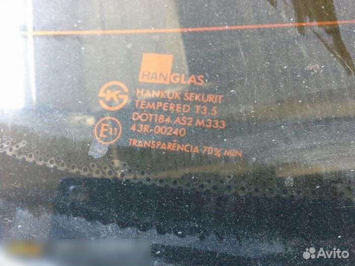 Стекло заднее Chevrolet Lanos 2004