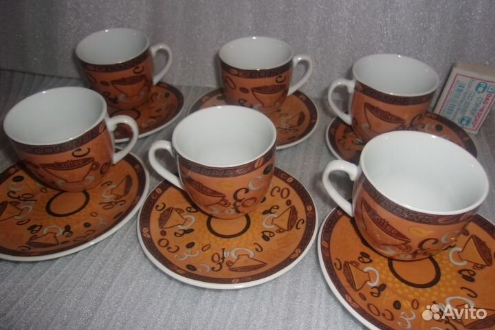 NEW. Чашки для кофе-эспрессо.12 предметов
