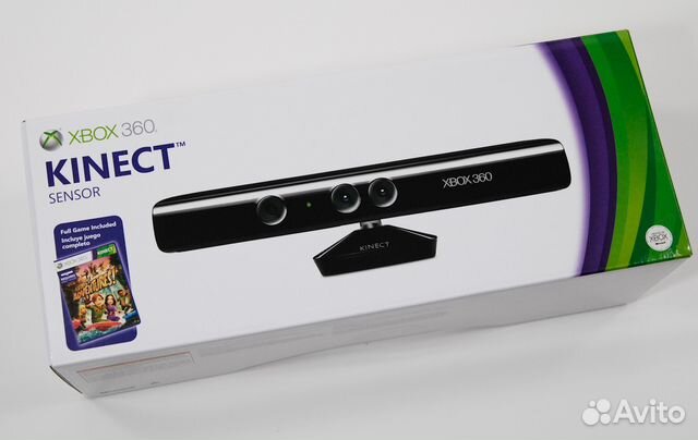 Сенсор Kinect (Xbox 360) б/у + Kinect Adventures купить в Москве |  Электроника | Авито