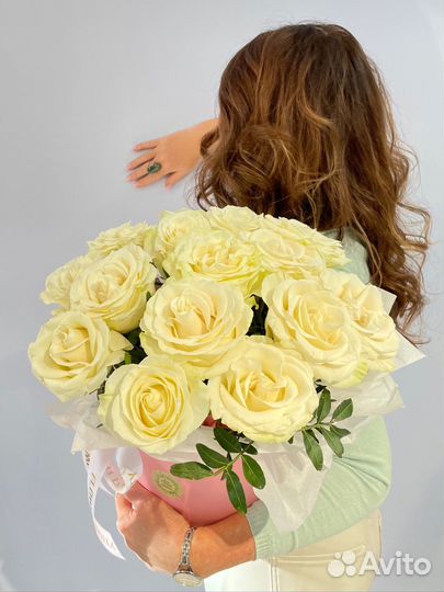 Розы в коробке / Букеты Розы Цветы