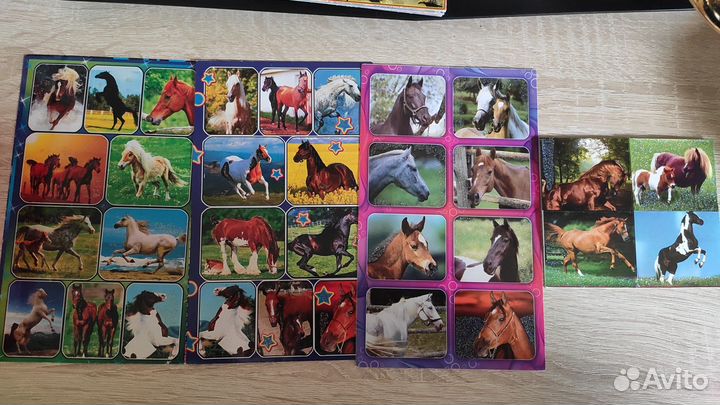 Наклейки с блёстками. Карты Геншин Импакт